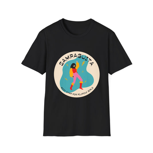 Sampaguita Rock Camp - Unisex Softstyle T-Shirt, Black