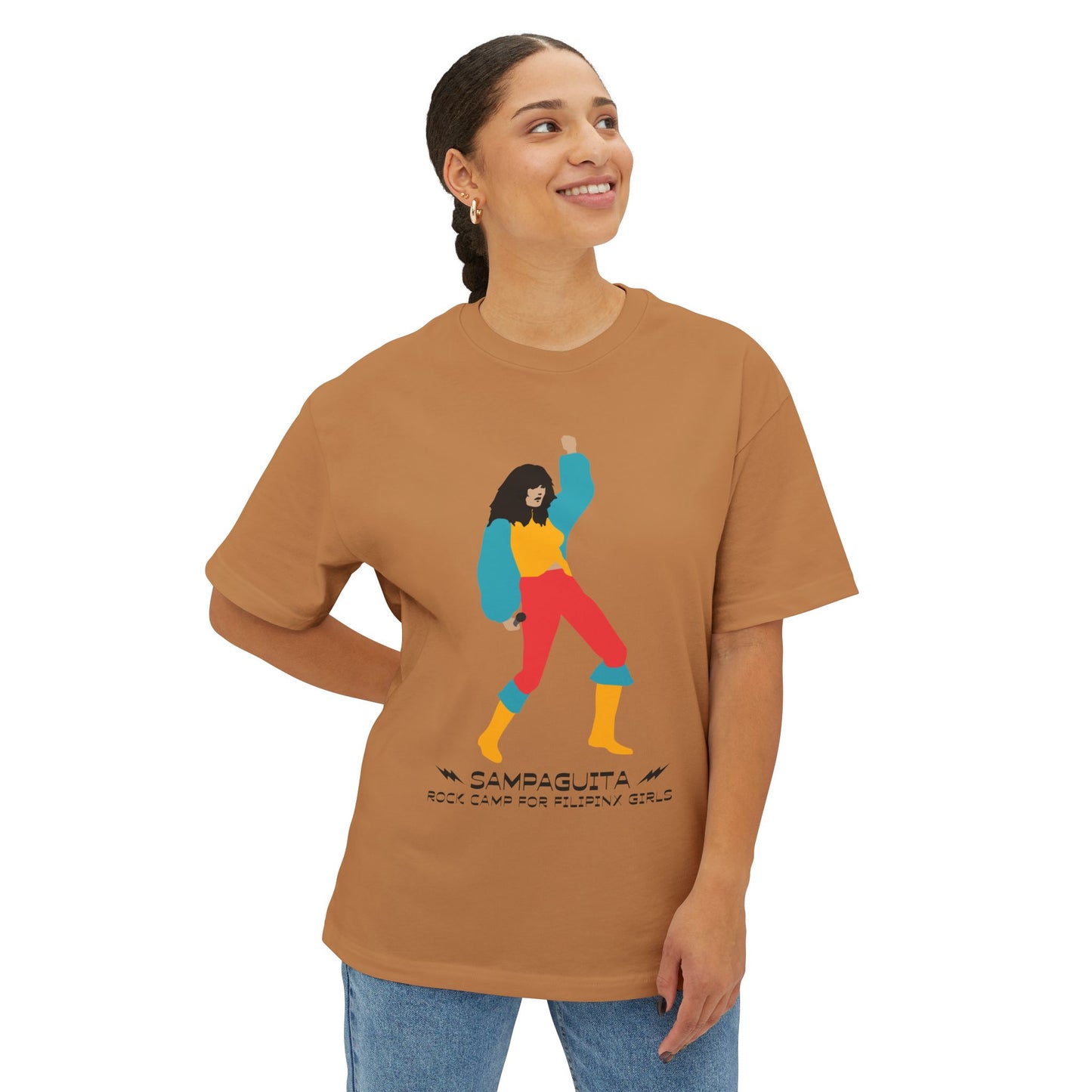 Sampaguita Rock Camp - Unisex Oversized Boxy Tee