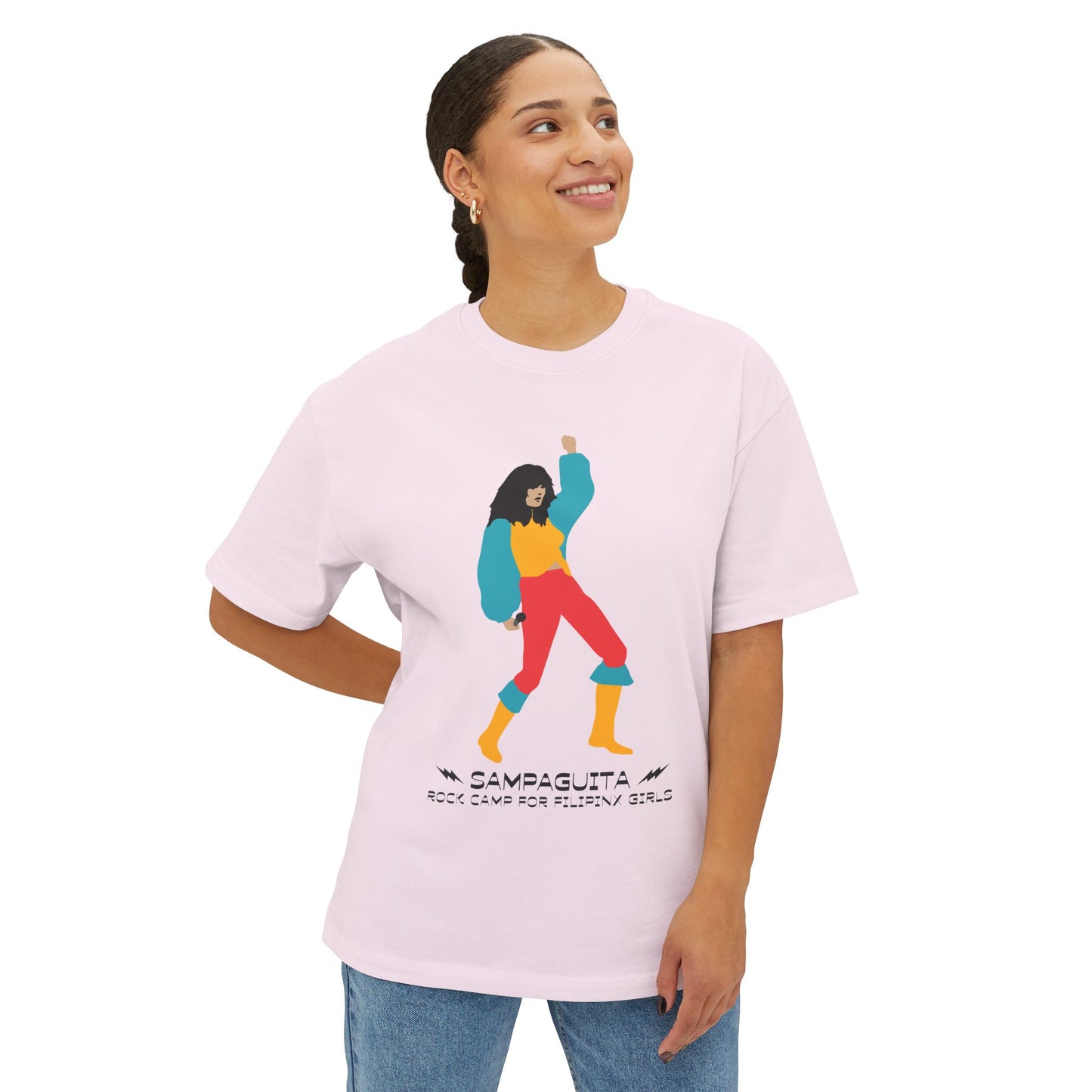 Sampaguita Rock Camp - Unisex Oversized Boxy Tee