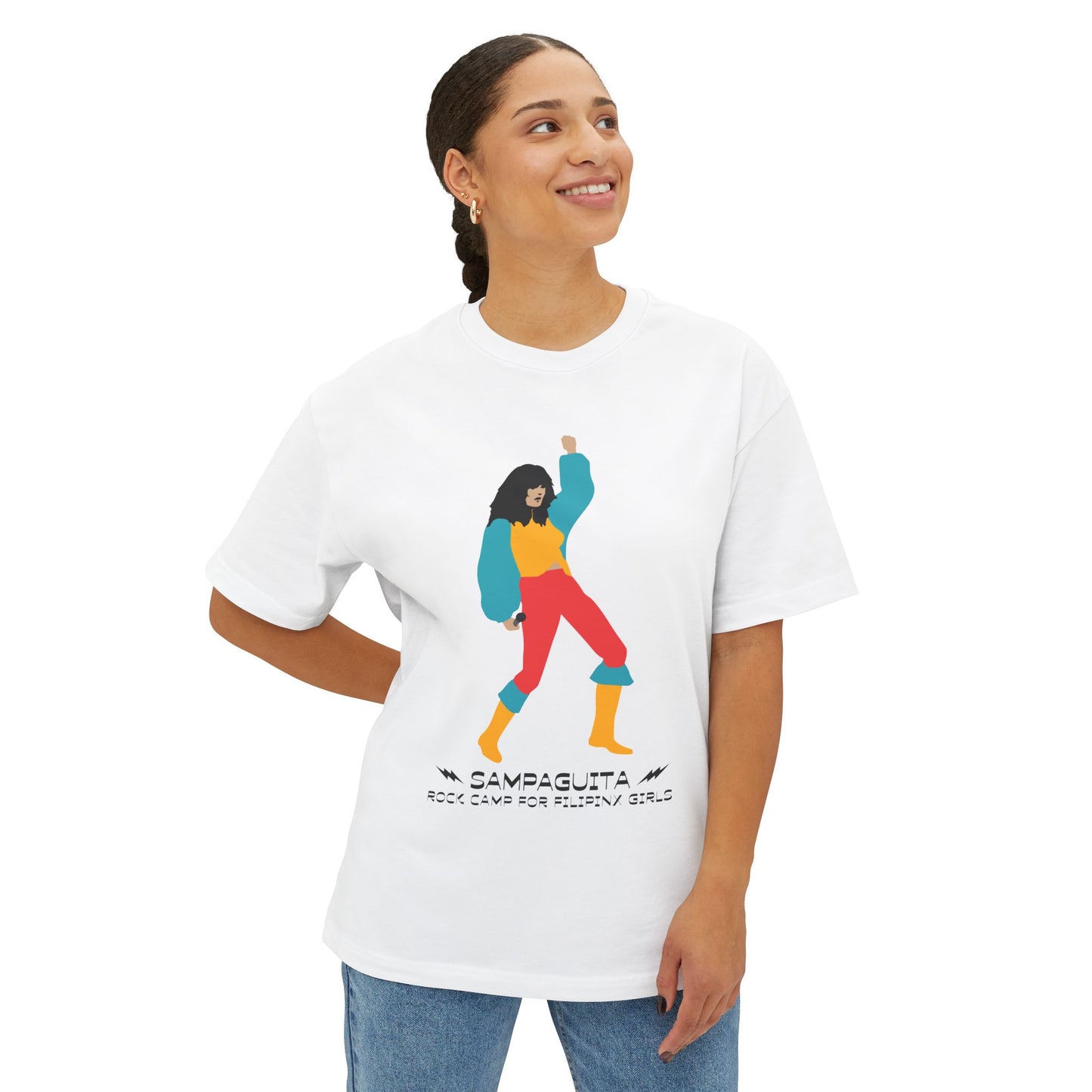 Sampaguita Rock Camp - Unisex Oversized Boxy Tee